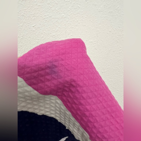 Diane Von FurstenbergCotton Abstract Skirt Pink Red White Size 8 (Stains Shown) - Picture 5 of 5